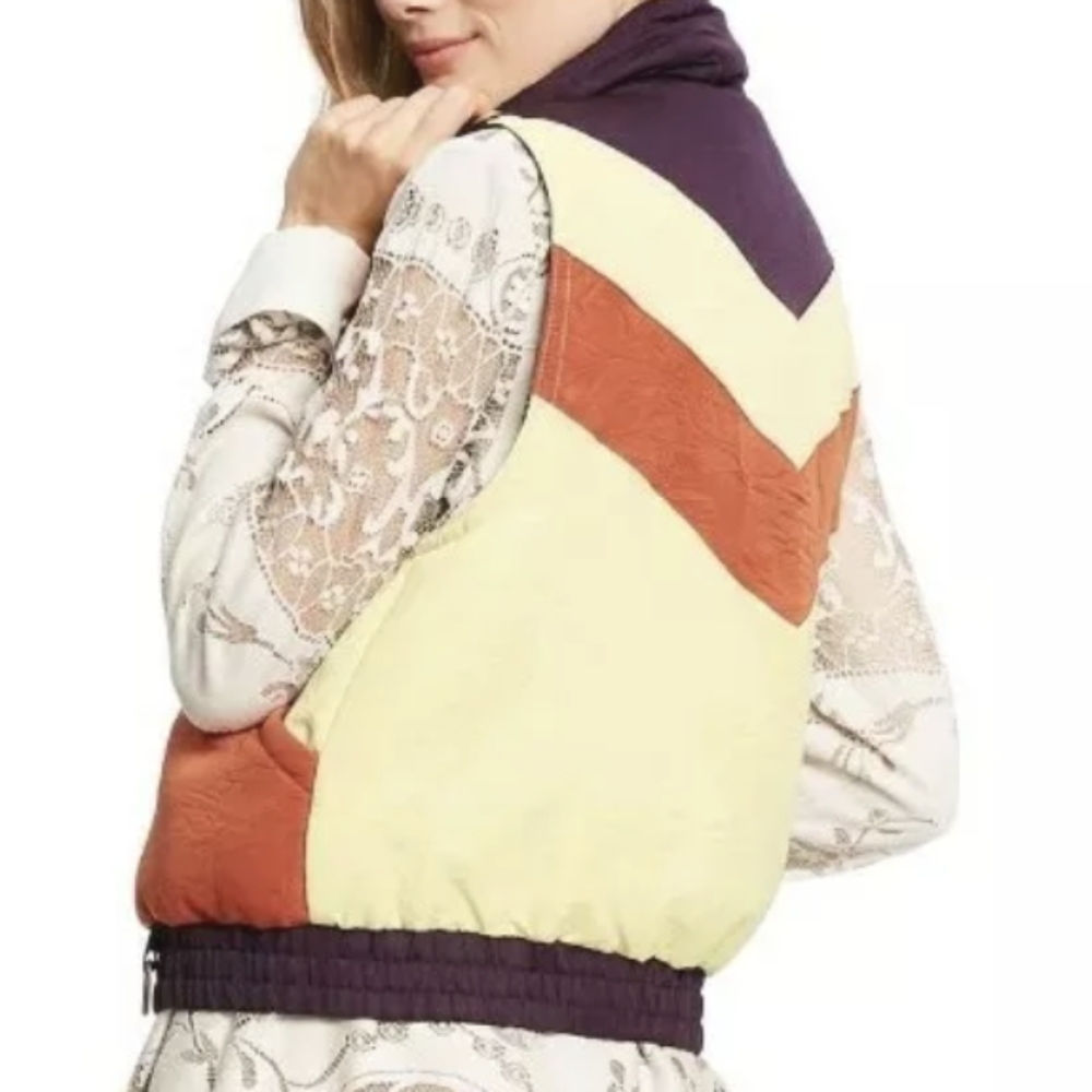 Anna Sui Retro 80's Vibes Color Block Full Zip Pu… - image 2